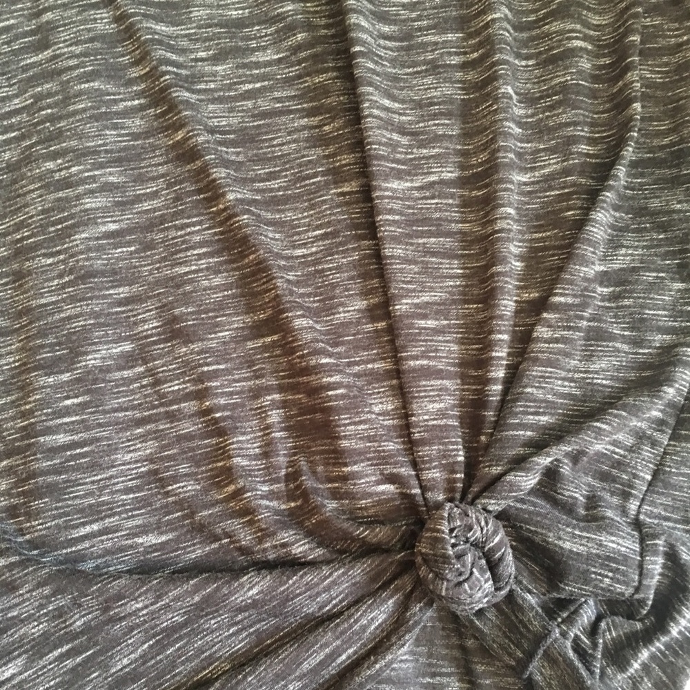 Free People Dark Gray Tie Knot Top in Dark Gray♡ - Picture 5 of 5